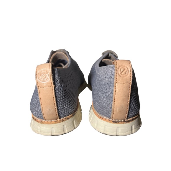 Cole Haan Zerogrand Stitchlite Wingtip Oxford Grey Knit Mens Shoes Size 11 1/2 - Picture 4 of 10